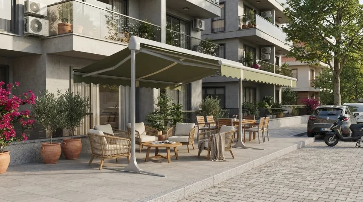 T model tentenin taşıyıcı dikmesi ve yatay kiriş bağlantısı